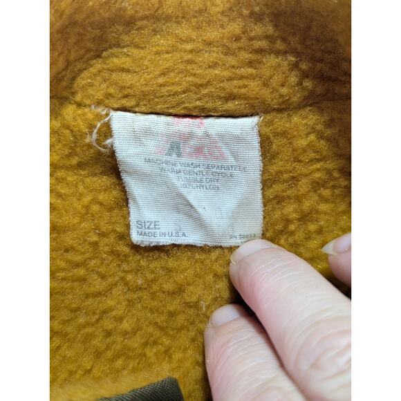 Great Lakes Jacket Small Brown w/Orange Sherpa Lining 60s/70s USA Vtg Rare - Picture 2 of 11